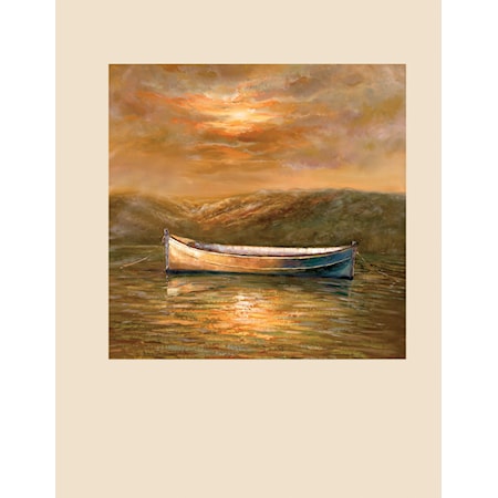 Sunset Canoe- Canvas